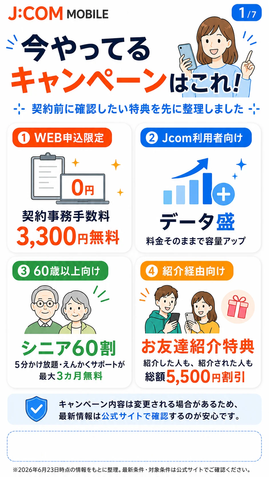 J:COM MOBILE 今やってるキャンペーンはこれ